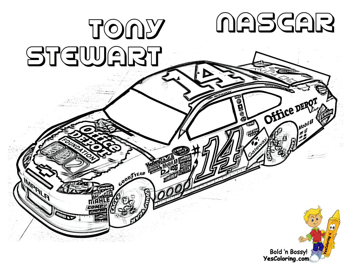 Printable Nascar Coloring Pages For Boys
 Full Force Race Car Coloring Pages Free