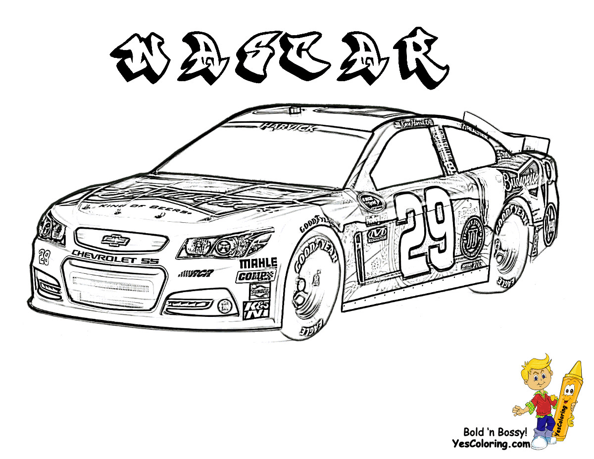 Printable Nascar Coloring Pages For Boys
 Free NASCAR Coloring Pages The Sports Fan