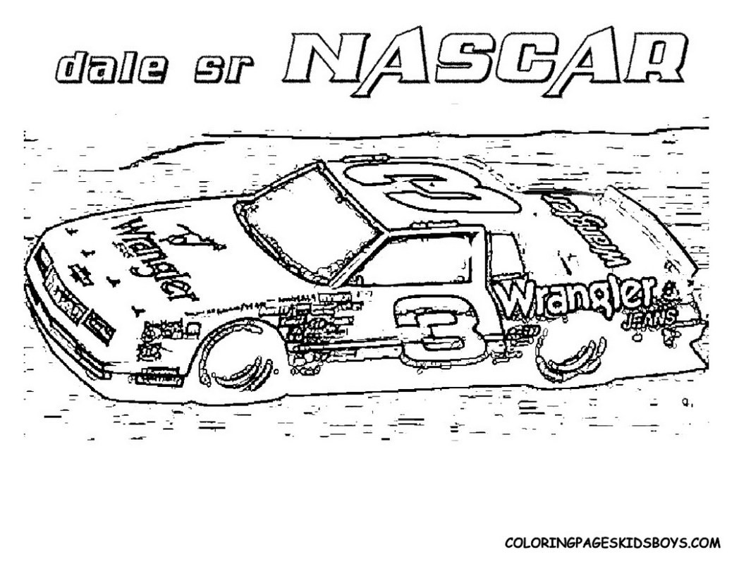 Printable Nascar Coloring Pages For Boys
 Nascar coloring pages