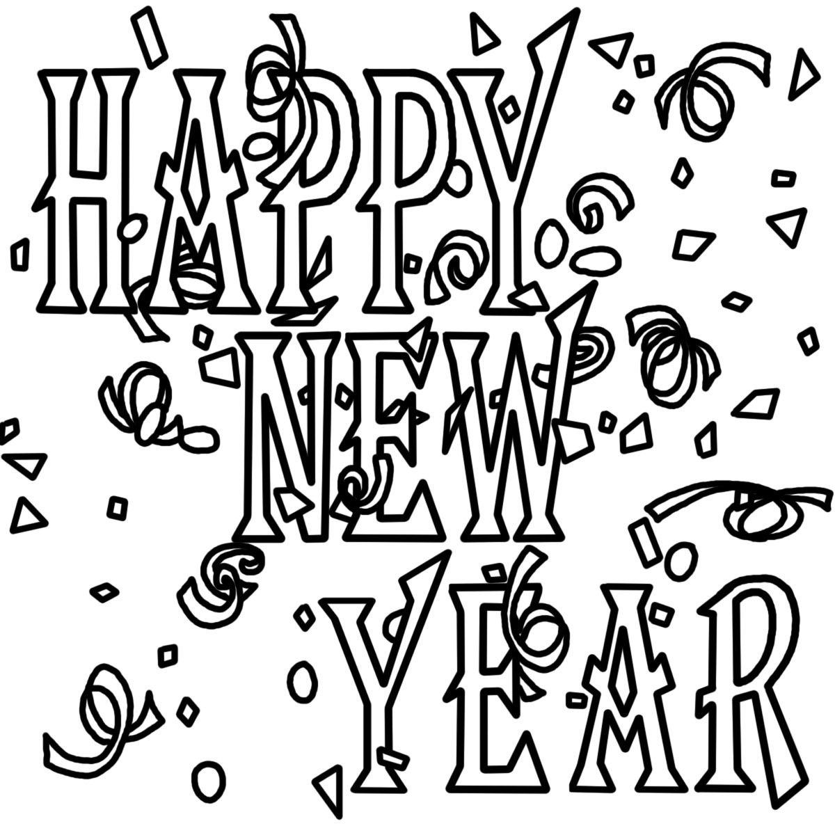 Printable New Year Coloring Pages
 Free Printable New Years Coloring Pages For Kids