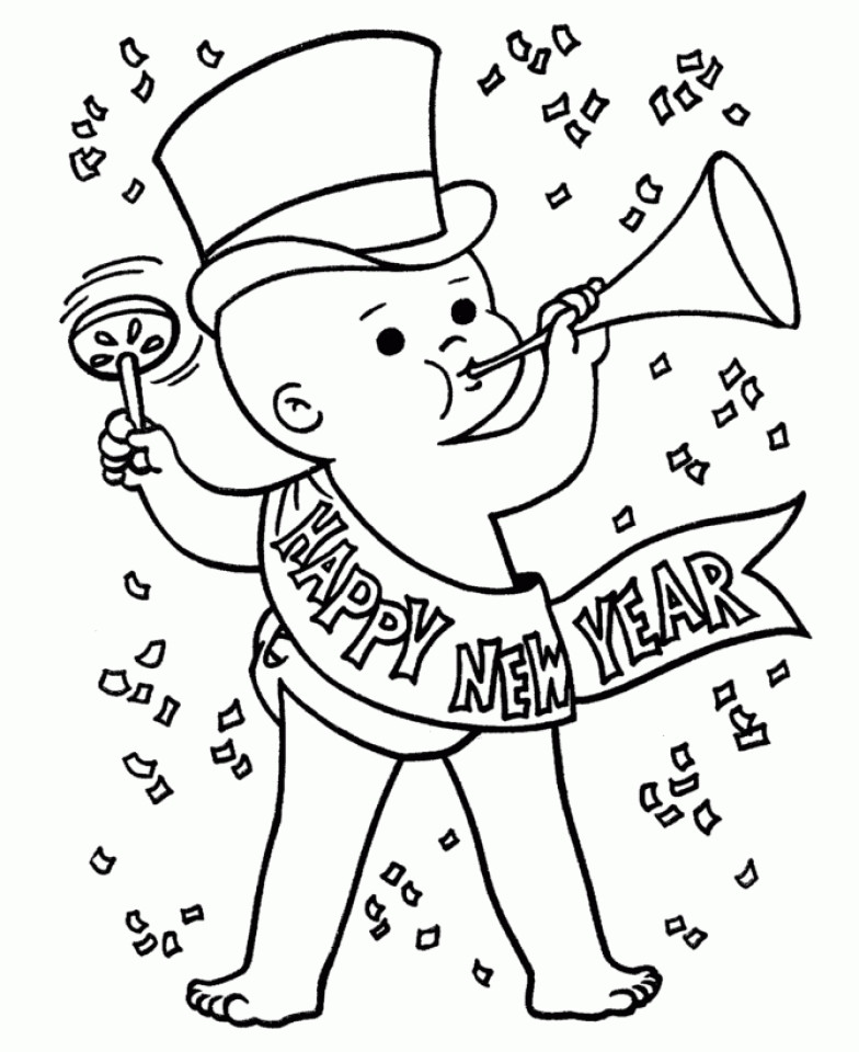 Printable New Year Coloring Pages
 Get This Free Printable New Years Coloring Pages for Kids