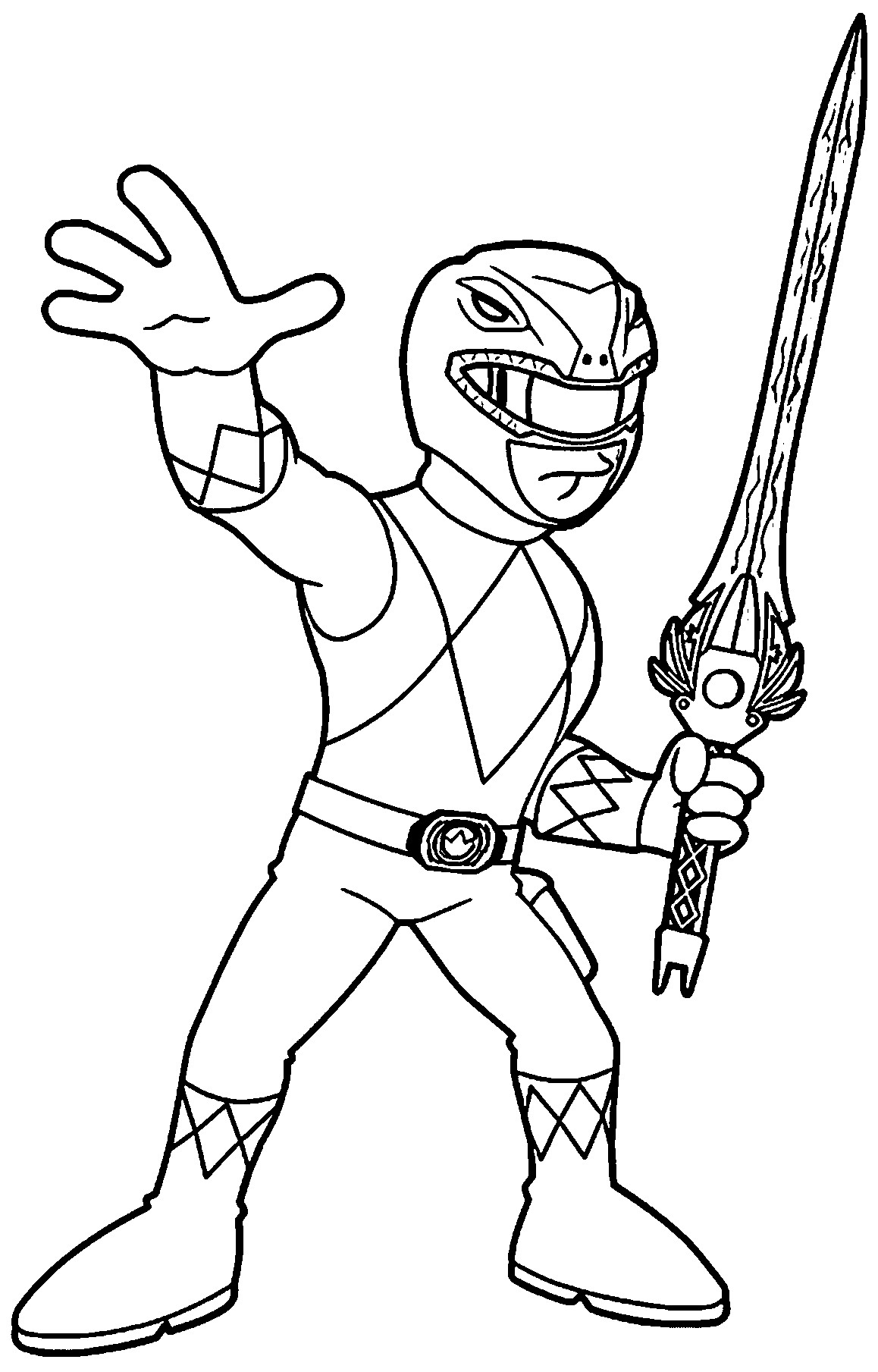 Printable Power Rangers Coloring Pages
 Mmpr Coloring Pages Coloring Home