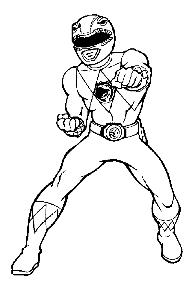 Printable Power Rangers Coloring Pages
 Mighty Morphin Power Rangers Coloring Pages Coloring Home