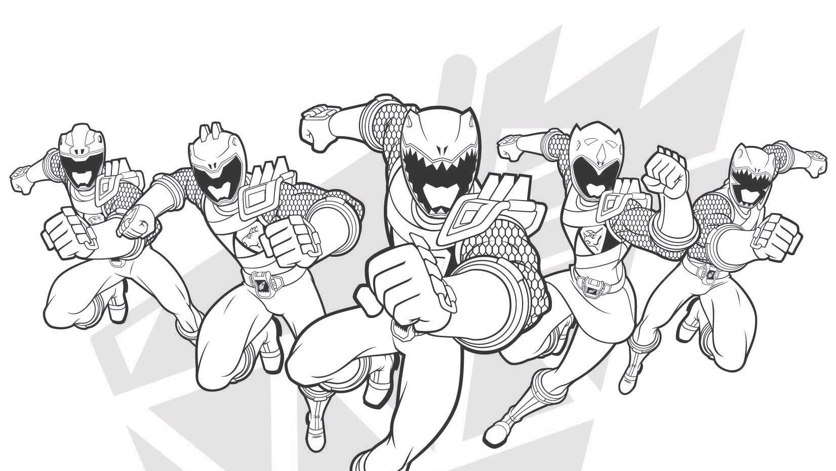 Printable Power Rangers Coloring Pages
 Power Rangers Samurai Coloring Pages line Mighty Morphin