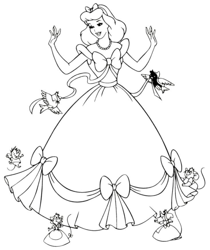 Printable Princess Coloring Pages For Girls
 Best 25 Princess coloring pages ideas on Pinterest