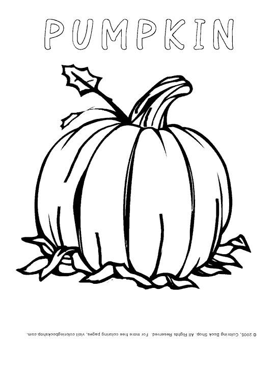 Printable Pumpkins Coloring Pages
 There Was An Old Lady Who Swallowed Some Leaves