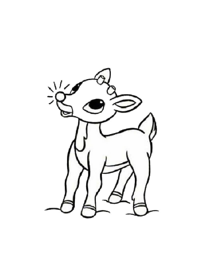 Printable Rudolph Coloring Pages
 Rudolph the red nosed reindeer coloring pages Hellokids