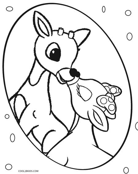 Printable Rudolph Coloring Pages
 Printable Rudolph Coloring Pages For Kids