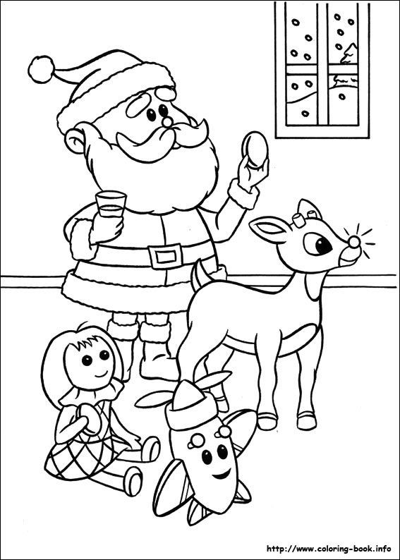 Printable Rudolph Coloring Pages
 rudolph the red nosed reindeer