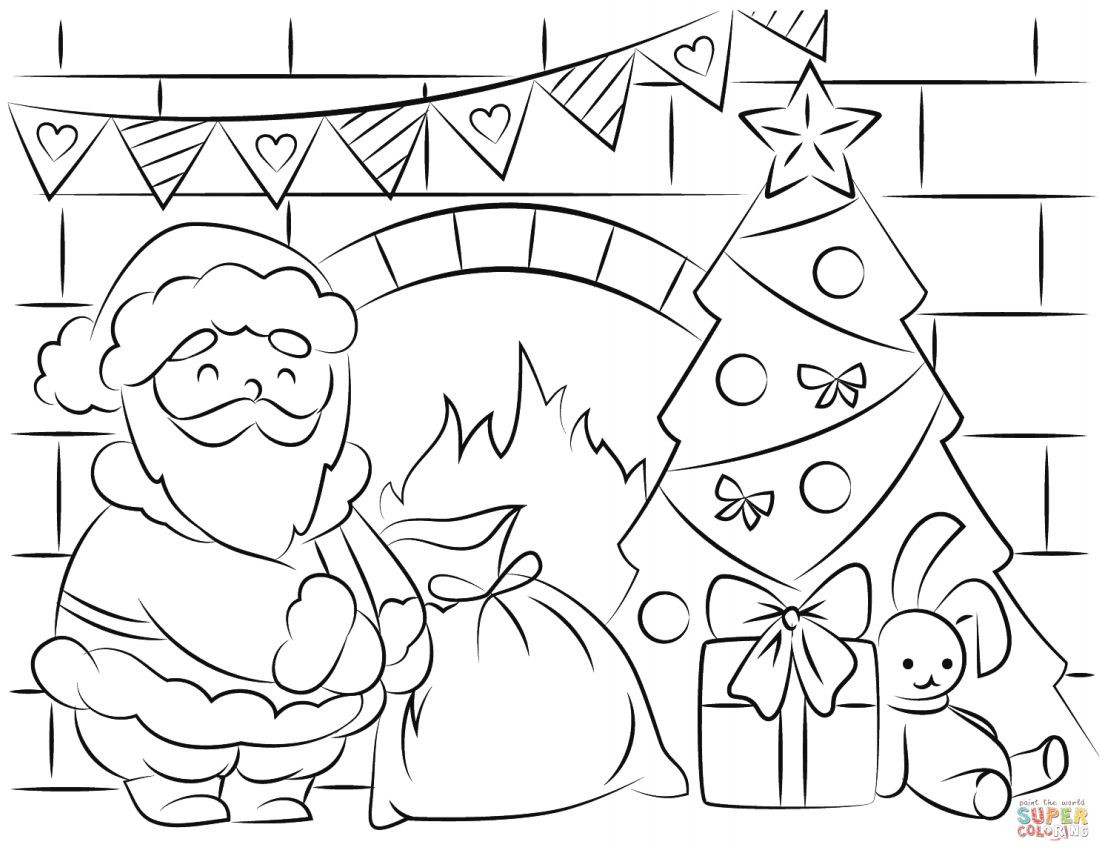 Printable Santa Coloring Pages
 Free Santa Coloring Pages and Printables for Kids