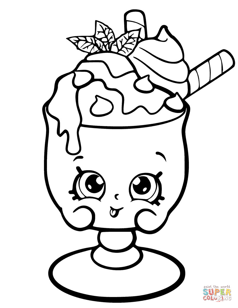 Printable Shopkin Coloring Pages
 Choc Mint Charlie Shopkin coloring page