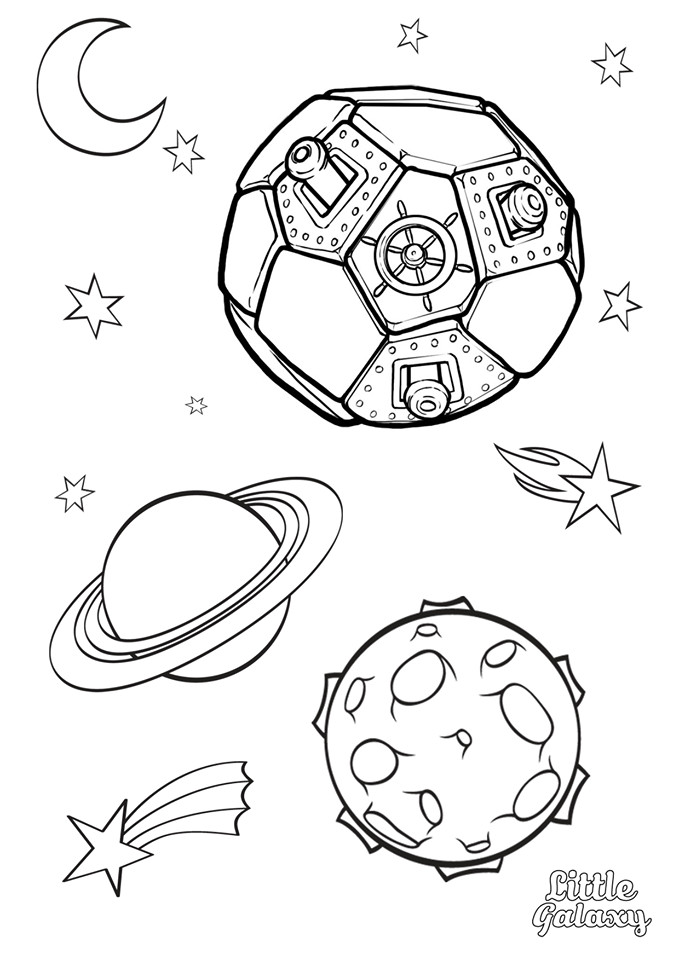 Printable Space Coloring Pages
 Space Colouring Pages from Little Galaxy In The Playroom