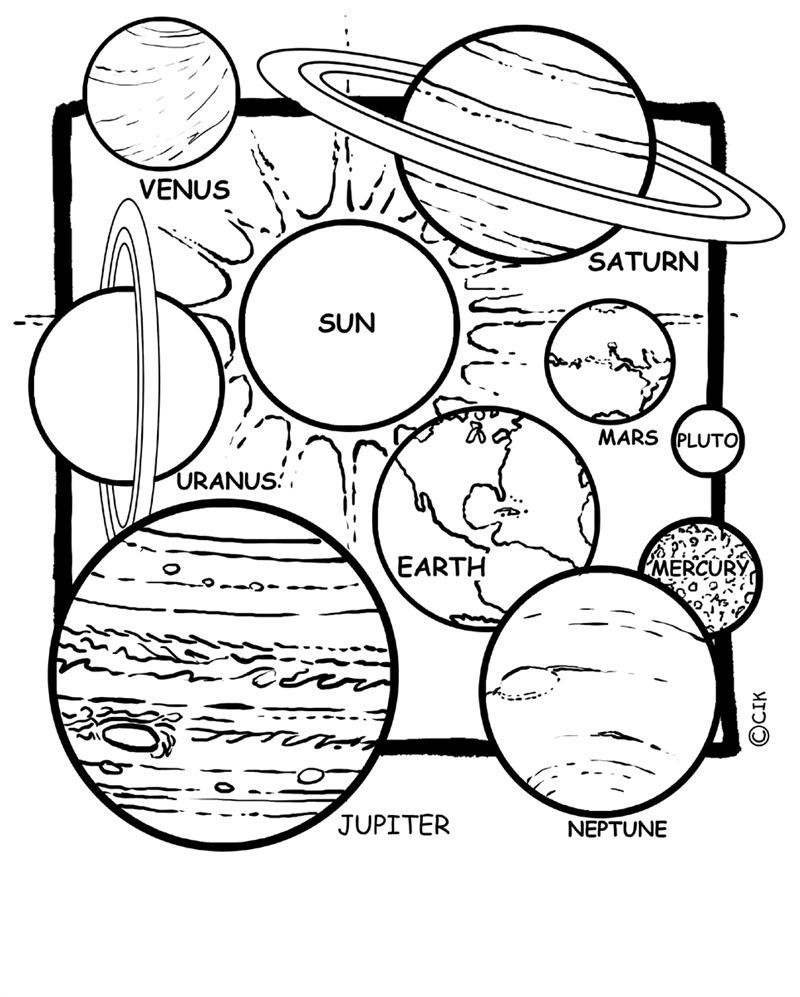 Printable Space Coloring Pages
 Free Printable Planet Coloring Pages For Kids