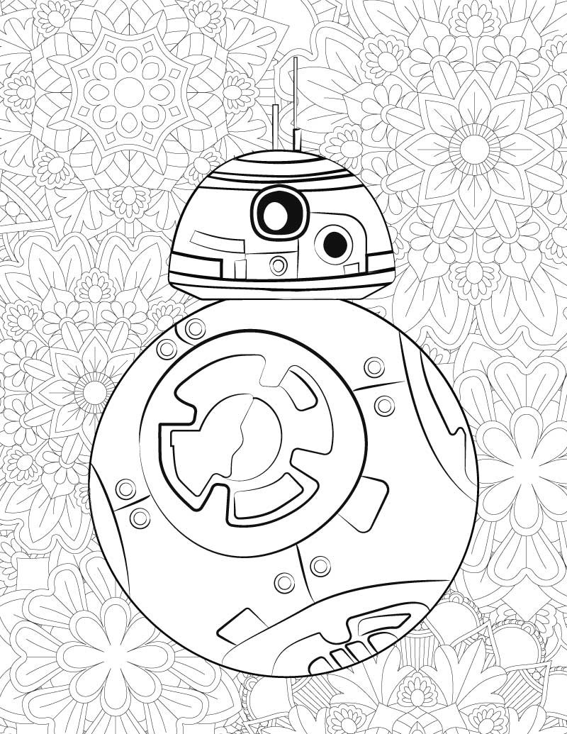 Printable Star Wars Coloring Pages
 FREE Star Wars Printable Coloring Pages BB 8 & C2 B5