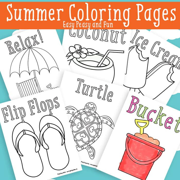 Printable Summer Coloring Pages
 Summer Coloring Pages Free Printable Easy Peasy and Fun