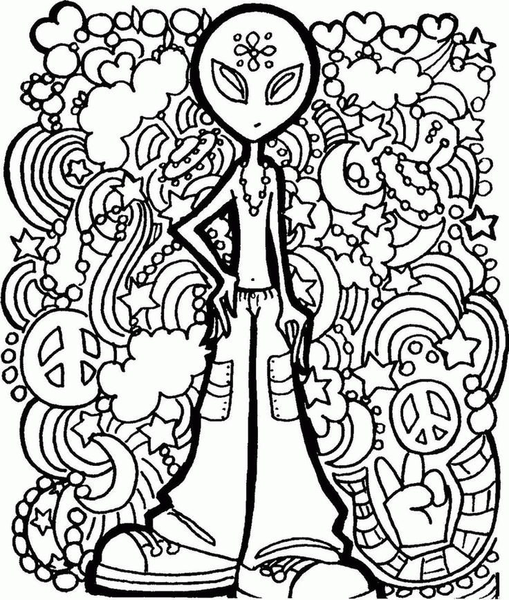 Printable Trippy Coloring Pages
 Stoner Coloring Pages Coloring Home