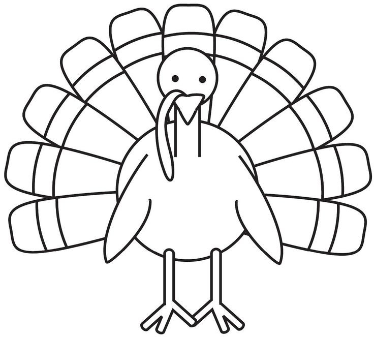 Printable Turkeys Coloring Pages
 turkey coloring page Free