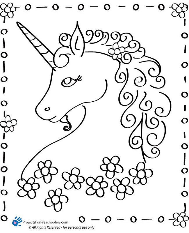 Printable Unicorn Coloring Pages Boys
 Free Printable Unicorn coloring page from