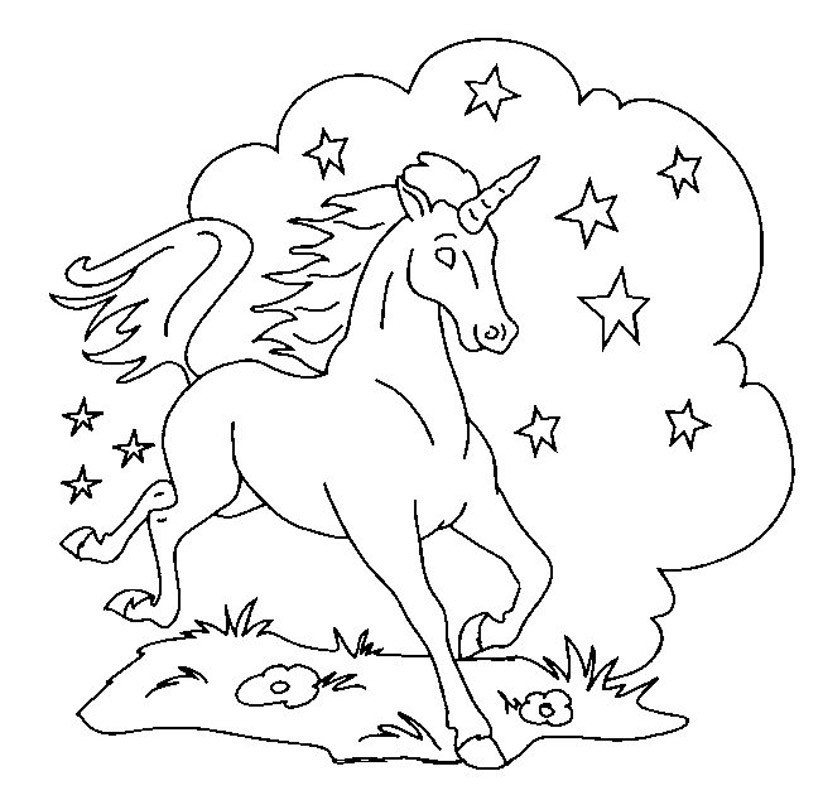 Printable Unicorn Coloring Pages
 Free Printable Unicorn Coloring Pages For Kids