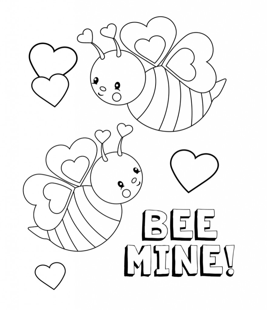 Printable Valentines Day Coloring Pages
 Valentines Coloring Pages Happiness is Homemade