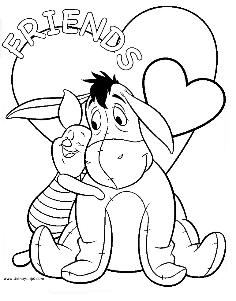 Printable Valentines Day Coloring Pages
 Disney Valentine s Day Coloring Pages