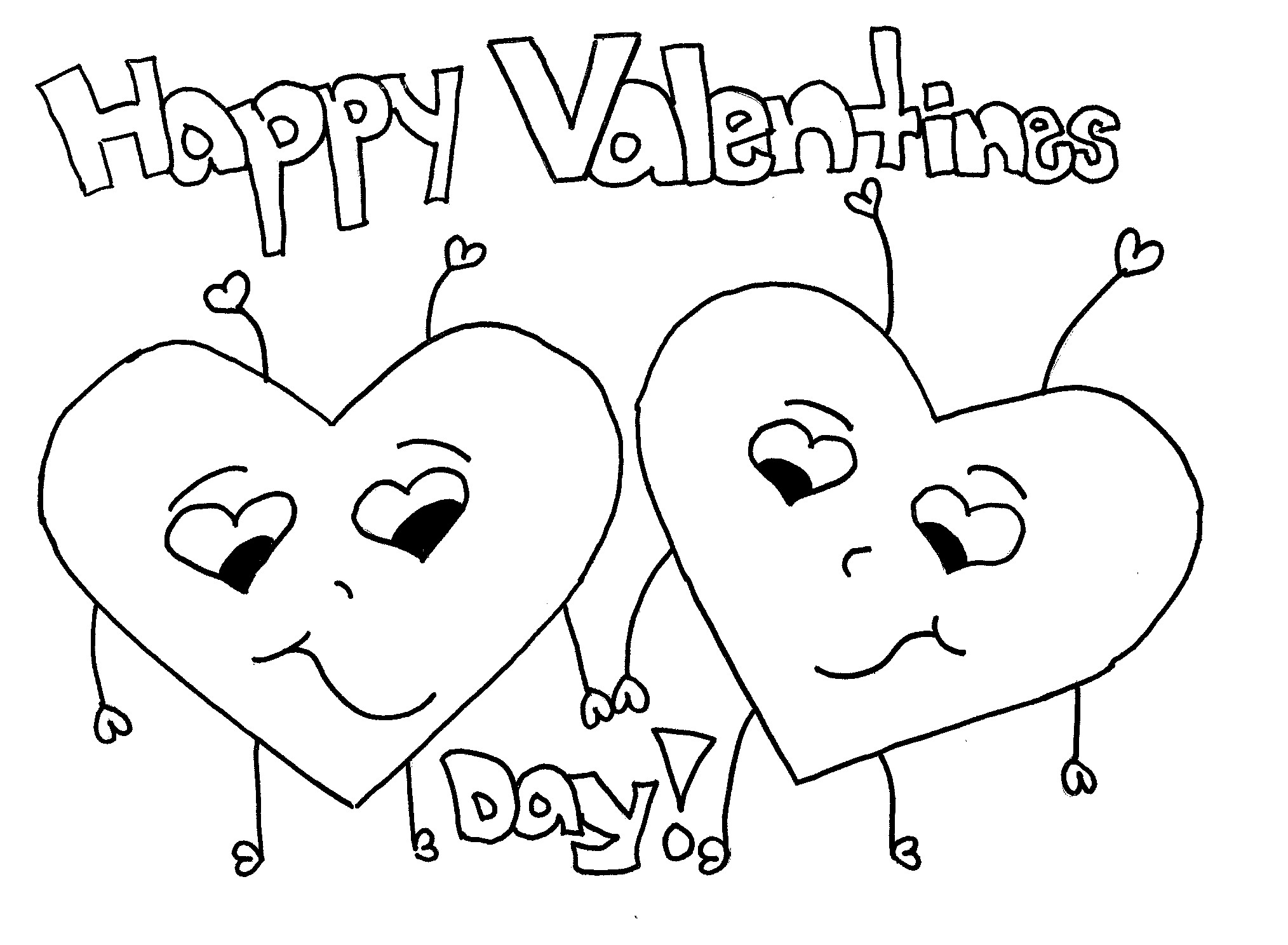 Printable Valentines Day Coloring Pages
 Free Printable Valentine Coloring Pages For Kids