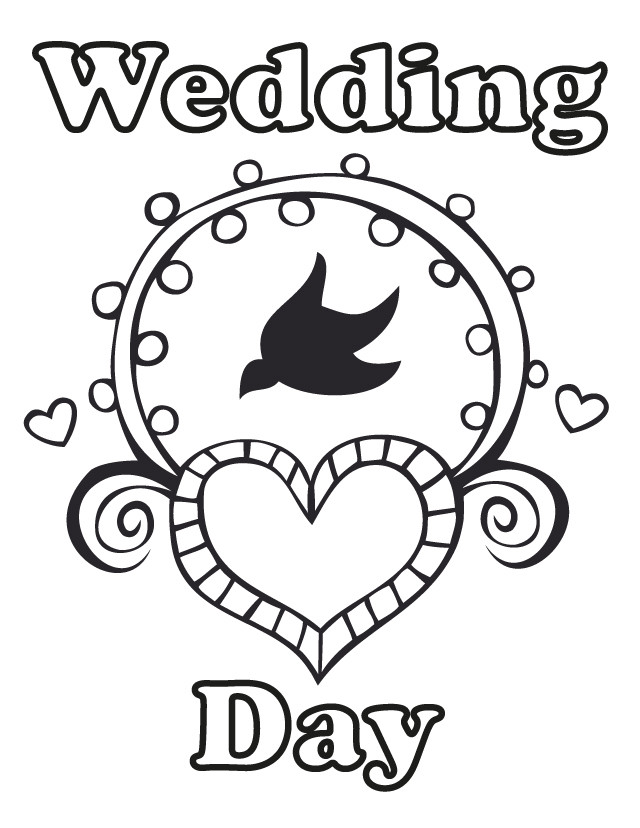 Printable Wedding Coloring Pages
 Free Wedding Coloring Pages AZ Coloring Pages