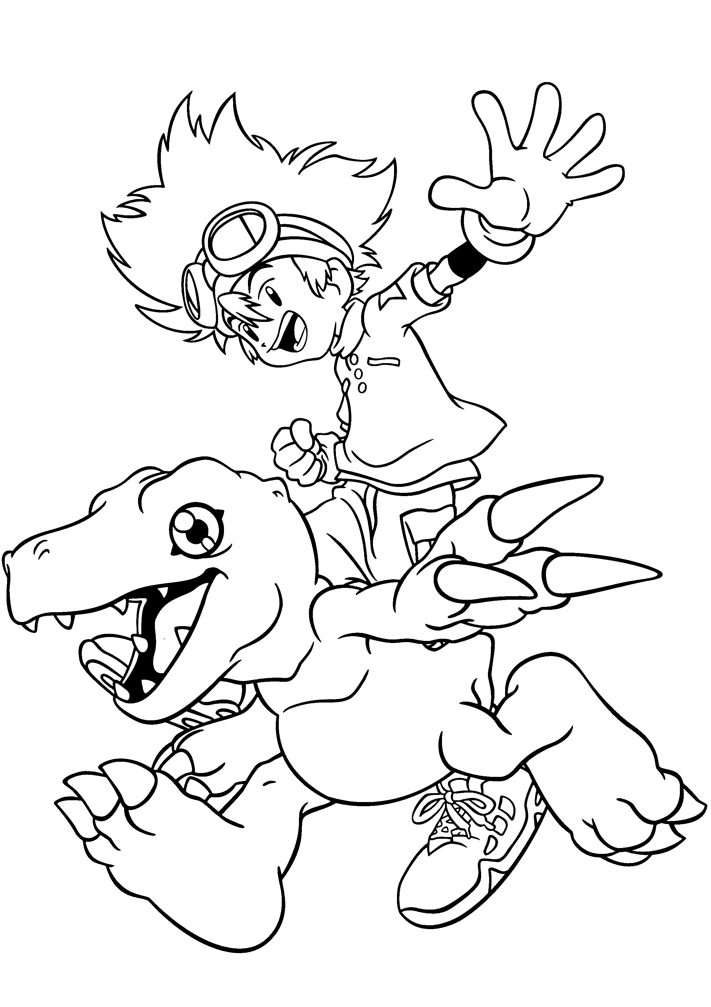 Printing A Coloring Book
 Free Printable Digimon Coloring Pages For Kids