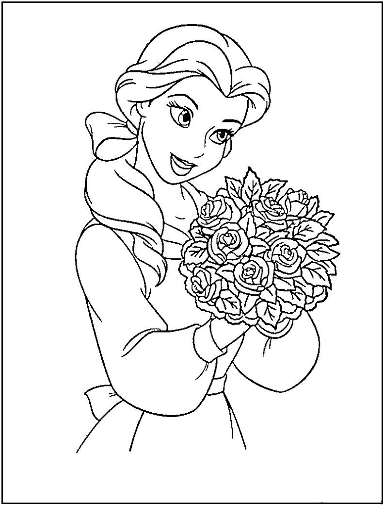 Printing Princess Coloring Pages
 Disney Princess coloring pages Free Printable
