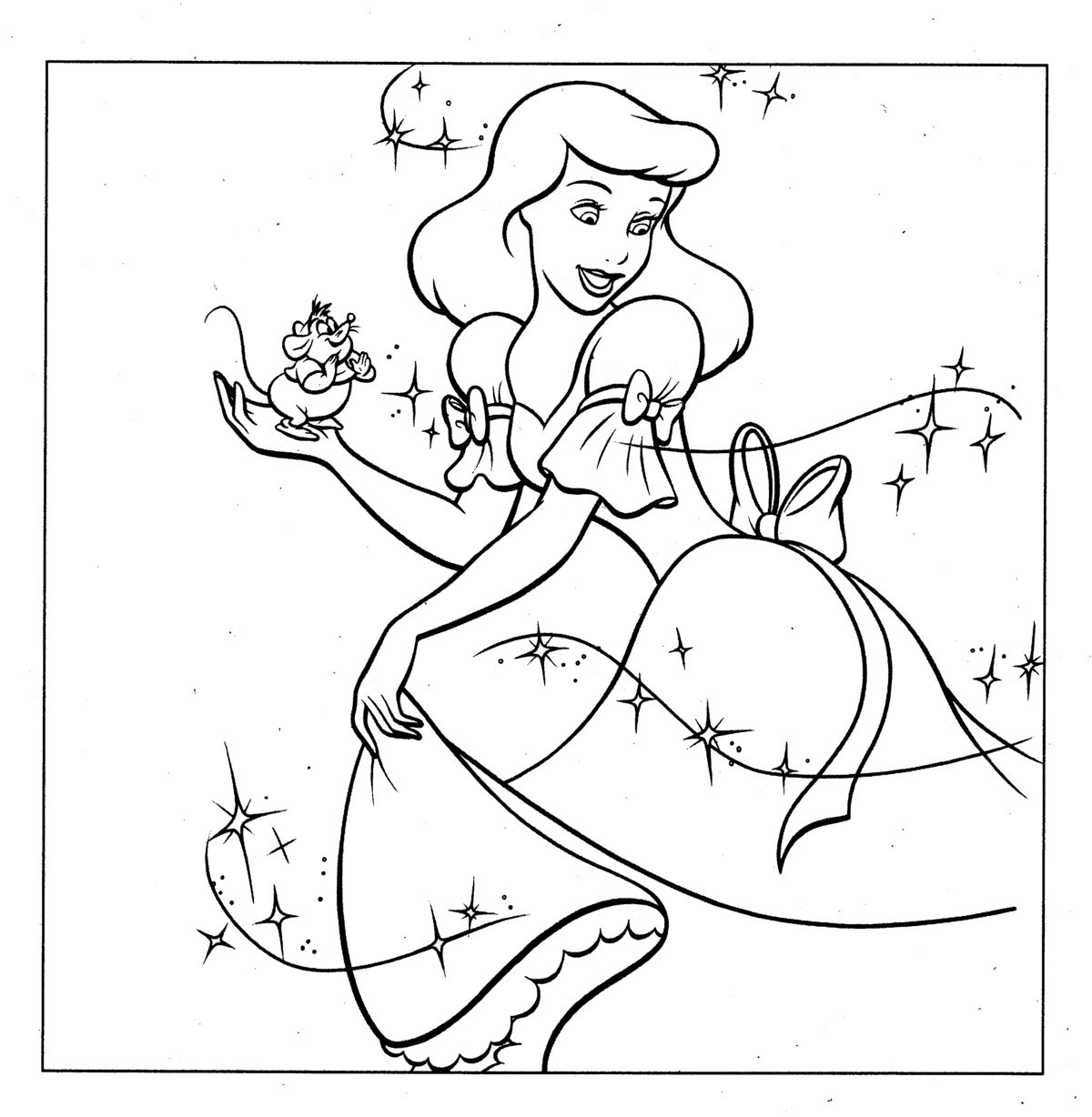 Printing Princess Coloring Pages
 Free Printable Disney Princess Coloring Pages For Kids