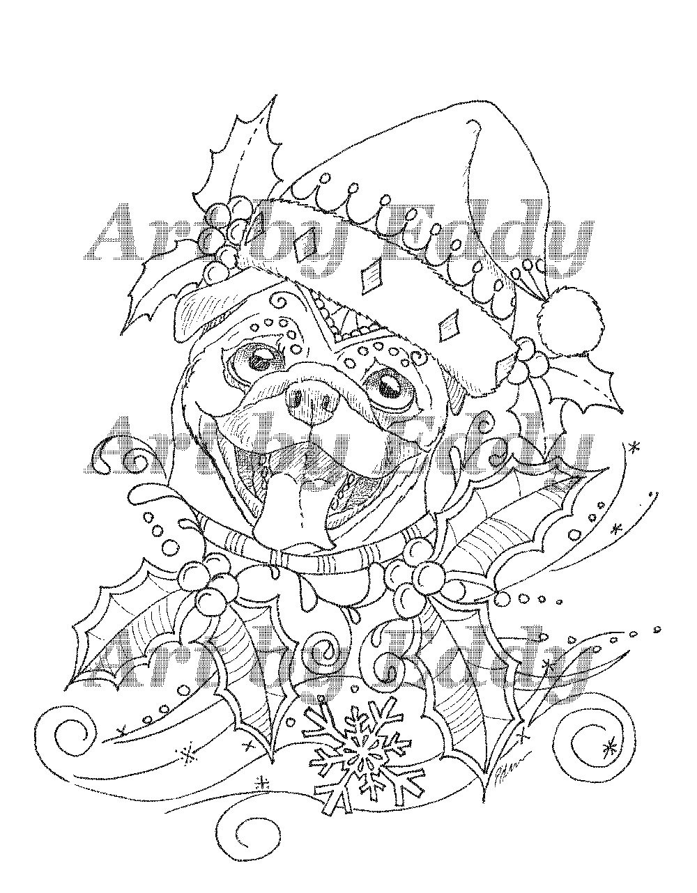Pug Coloring Book
 Art of Pug Coloring Book Volume No 1 Physical Book