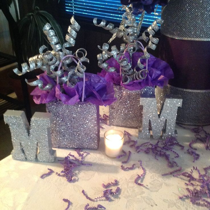 Purple And Silver Birthday Decorations
 Best 25 Purple party decorations ideas on Pinterest