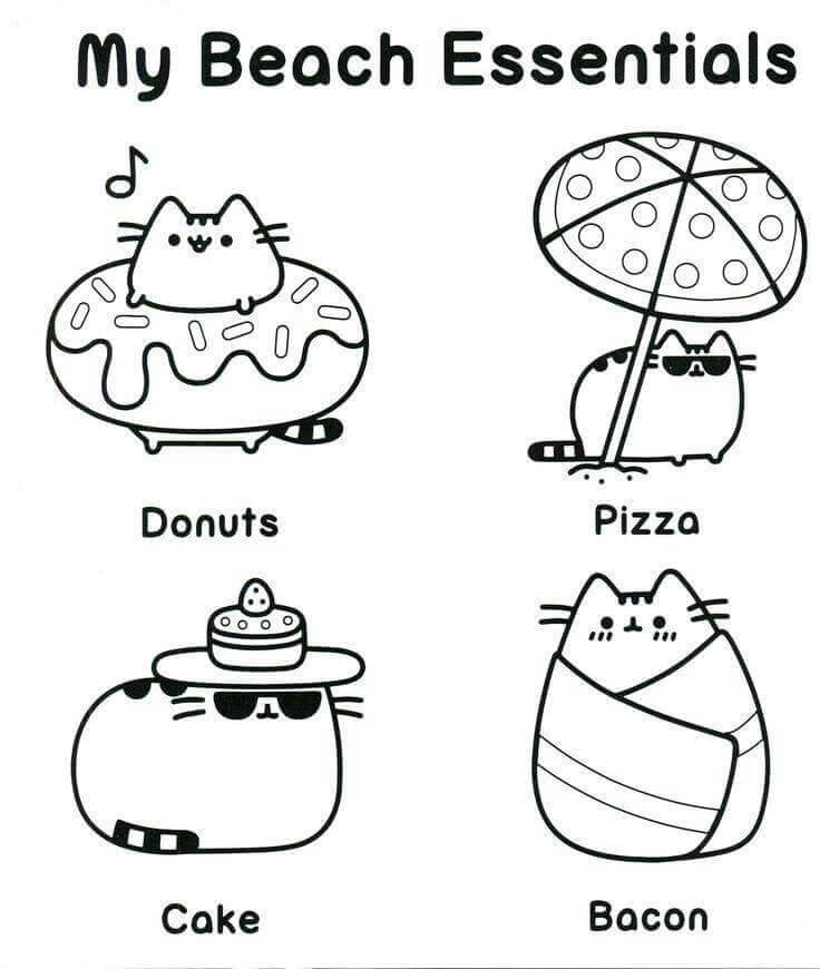 Pusheen Coloring Pages To Print
 20 Free Pusheen Coloring Pages To Print