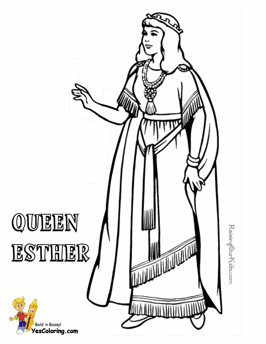 Queen Esther Coloring Pages
 Glorious Jesus Coloring Bible Coloring