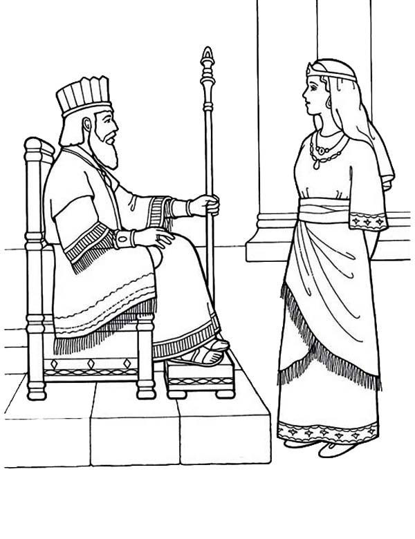 Queen Esther Coloring Pages
 54 best Bible Esther images on Pinterest
