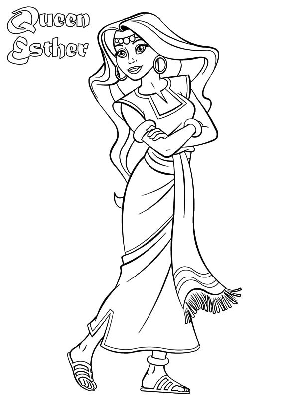 Queen Esther Coloring Pages
 Download line Coloring Pages for Free Part 12