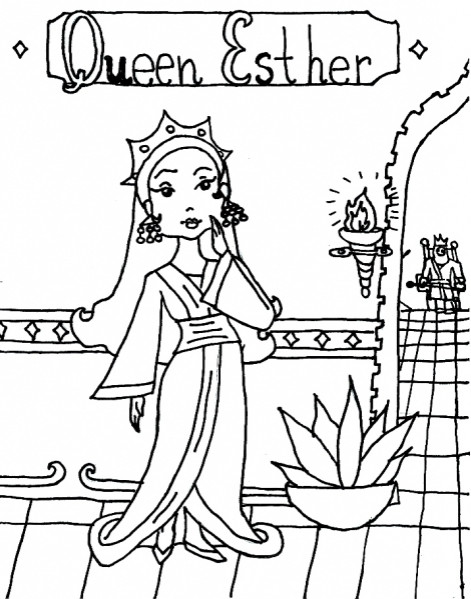 Queen Esther Coloring Pages
 Queen Esther Coloring Page & Coloring Book