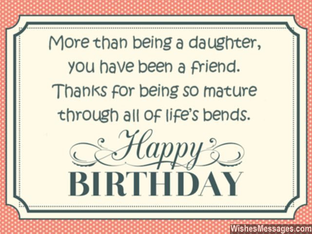 Quote About Daughters Birthday
 Birthday Wishes for Daughter Quotes and Messages