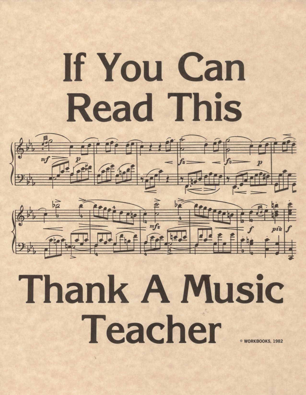 Quote About Music Education
 Thank your music teacher if you understand the language