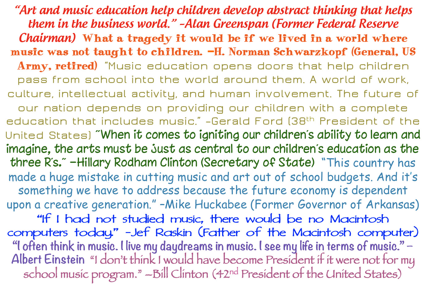 Quote About Music Education
 Music Education Quotes