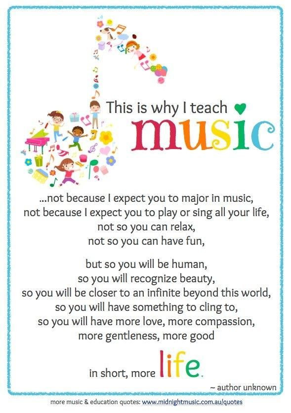 Quote About Music Education
 Music Education Cool Quotes Pinterest