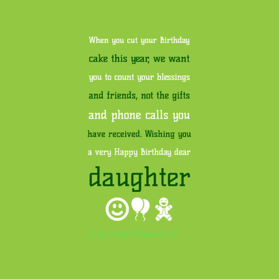 Quote For Daughters Birthday
 Inspirational Quotes For Daughters Birthday QuotesGram