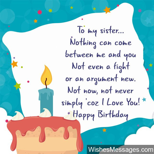 Quote For My Sister Birthday
 Birthday Wishes for Sister Quotes and Messages