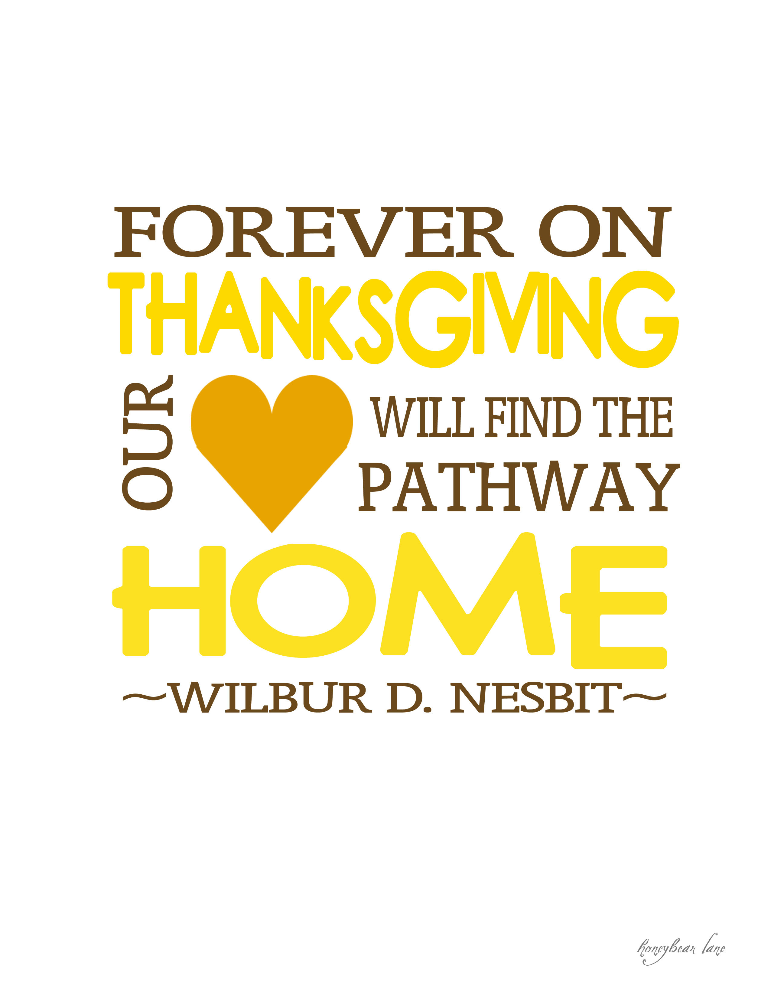 Quote For Thanksgiving
 Giving Thanks Thanksgiving Printables HoneyBear Lane