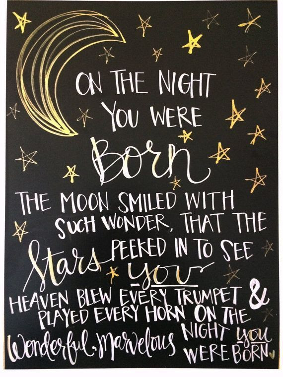 Quote On Birthday
 the night you were born Daily LifeQuotes