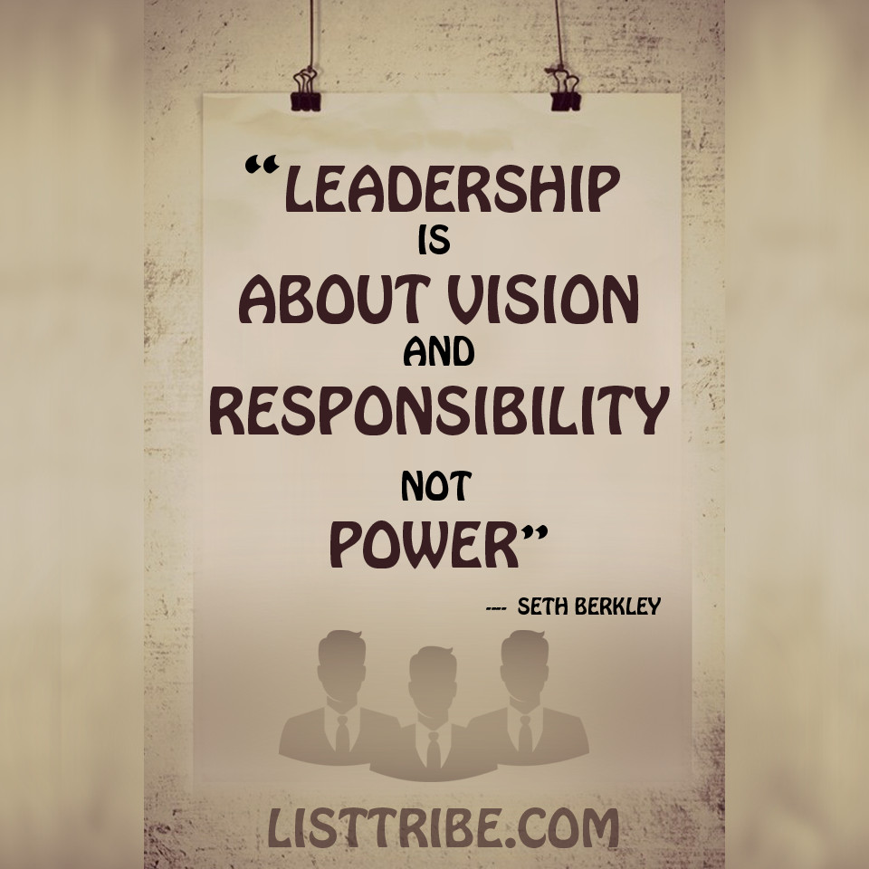 Quote On Leadership
 50 Famous and Inspiring Leadership Quotes