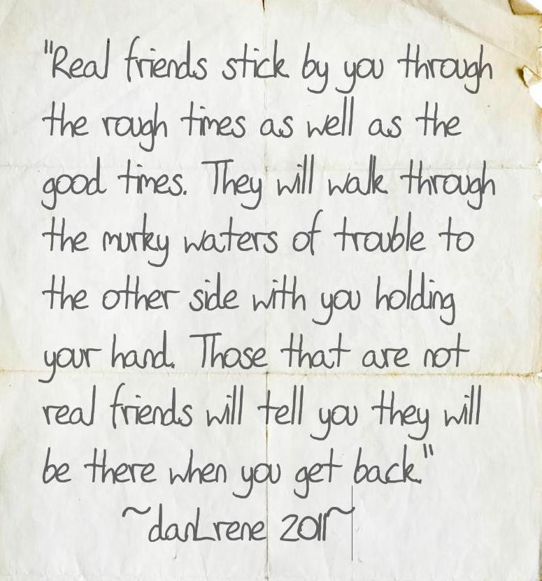 Quote On Real Friendship
 danLrene Quotes