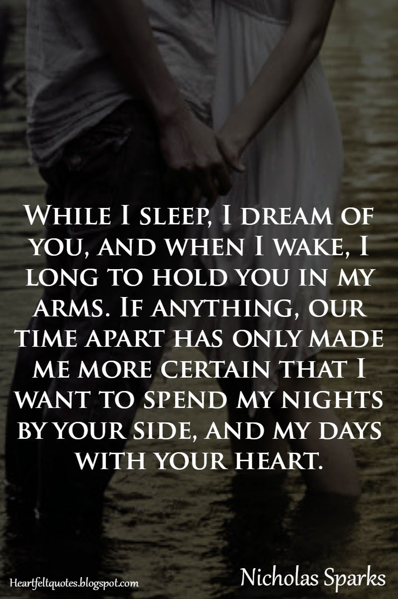 Quote Romantic
 Heartfelt Quotes Nicholas Sparks Romantic Love Quotes