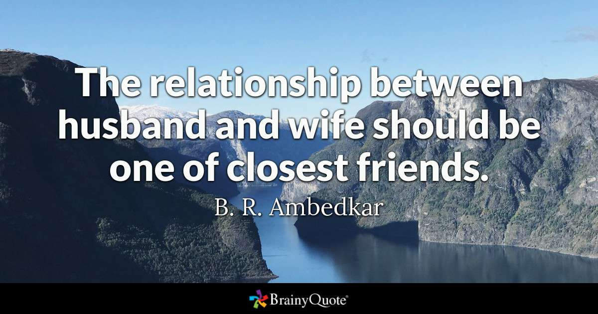 Quotes About Being A Wife And Mother
 The relationship between husband and wife should be one of