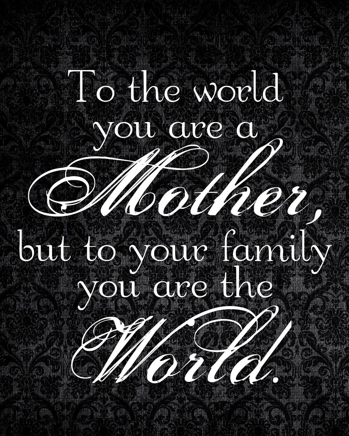Quotes About Being A Wife And Mother
 Best 25 Family love quotes ideas on Pinterest